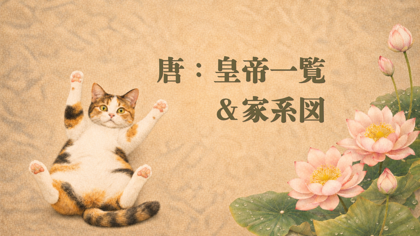 唐王朝皇帝一覧・家系図