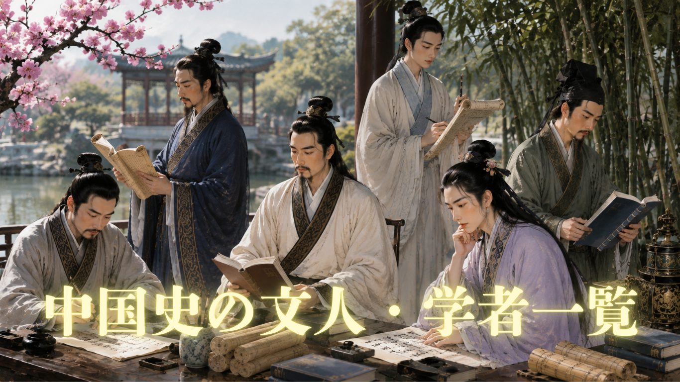 中国史の文人・学者一覧
